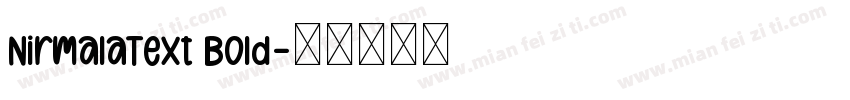 NirmalaText Bold字体转换